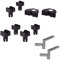 wolfcraft Clamping Jaws, for Clamping Tables and workbenches I 6172000 + Quick Clamps, with 20 mm bores I 6176000 I for Quick Fastening + Plastic Jaws for Clamping Tables and Workbenches