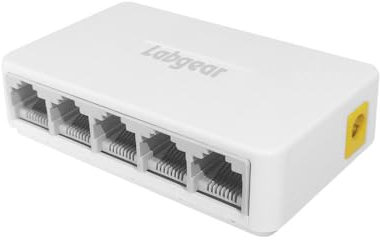 Labgear 5-Port Gigabit Ethernet Network Switch, High Speed Ethernet Splitter Hub, Desktop or Wall Mounted, Energy Saving Low Power Consumption