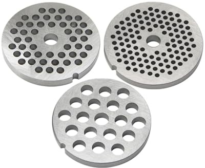 DEYIN #8 62mm Grille de Hachoir à Viande Disque de Fixation en Treillis Inoxydable Pièces de Plaque de Hachoir for MFW66020 67440 68640 68660(A.1 x 3mm)