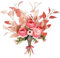 Sandiyago Ramo de flores, flores artificiales, ramo de novia, flores artificiales, flores artificiales, ramo de flores artificiales para decoración, hogar, mesa de boda