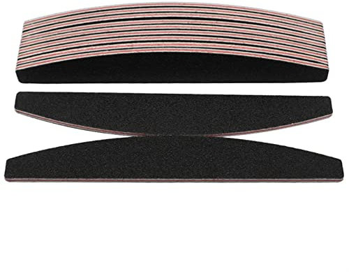 Emery Boards nagelvårdssats med nagelfilbuffert, 25 st Block Nagelfilar Nail Art Polish Filer Buffs Comp100/180 Grit(Lime)