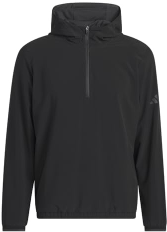 adidas Men's Ultimate365 Anorak Jacket, Black/Carbon, 3X-Large