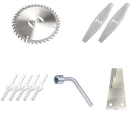 Hoja de sierra circular, hoja de metal, hoja de plástico, 3 tipos, cuchillo de repuesto para batería, desbrozadora eléctrica, cortadora de bordes de rueda, cortadora de césped, desbrozadora