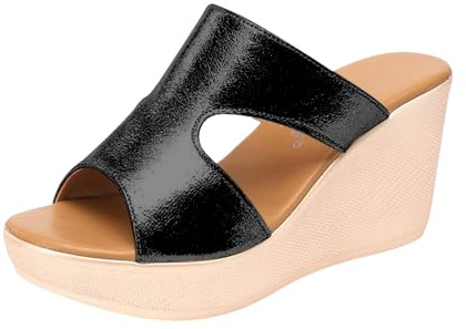 MJGkhiy Sandali Zeppa Donna Estive Eleganti Espadrillas Ciabatte Con Zeppa Piscina Antiscivolo Platform Sandalo Mare Punta Aperta Plateau Sandali Con Tacco Ortopediche Scarpe Offerta Pantofole