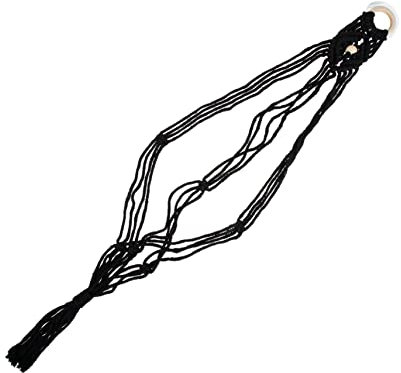 Sosoport Makramee Ukulele Aufhänger Handgewebte Gitarre Aufhänger Baumwollseil Wandhalterung Gitarrenhalter Für Wand Gitarren-wandhalterung