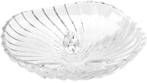 NTIYOU Fruit Bowl Fruit Bowl Fruit Basket Centerpiece Modern Simplicity Crystal Glass Dried Fruit Snack Decorative Fruit Dish for Living Room Trays