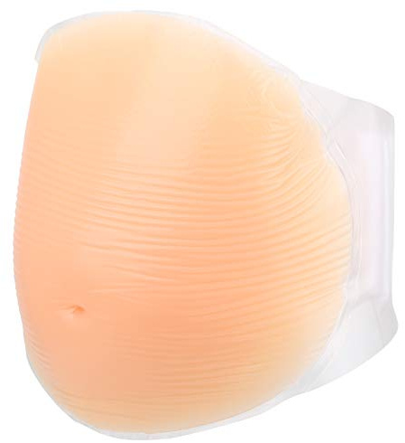 LUCKDANO Fausse Enceinte Enceinte, Ventre Gras Silicone Artificiel du Ventre Légère avec des Sangles (4-5 mois)