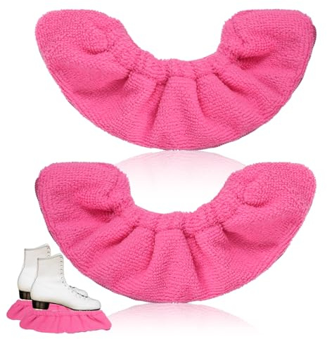 Prasacco 1 par skridskoskydd skridskor, skyddstillbehör för skridskoskenor skridskoskydd för skridskoskenor skridsko skenor skydd skridskoskydd tillbehör (rosa)