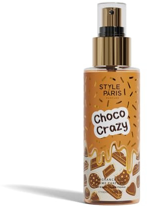 Style Paris Choco Crazy Brume Parfumée, Fragrance Mist pour Corps et Cheveux, 100ml
