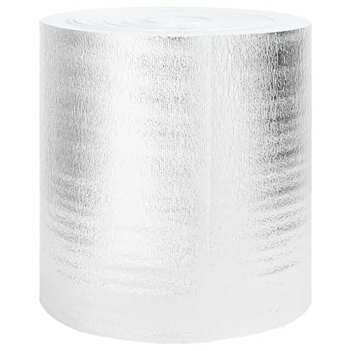 Isolant Thermique, Rouleau Isolant pour Radiateur Réflecteur Protection Thermique pour Radiateur Argenté 25x0,5 m