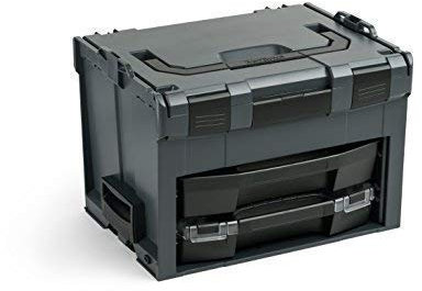 Boîte à outils modulaire LSBoxx 306 anthracite | Avec iBoxx 72 C3 et tiroir LS 72 | Coffret de rangement pour outils vide compatible avec L-Boxx​