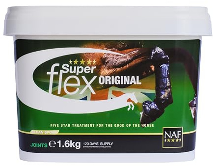 NAF Five Star Superflex 1.6kg – Premium Joint Supplement for Horses – High-Strength Glucosamine, MSM, Chondroitin, Hyaluronic Acid & Antioxidants – Supports Mobility and Joint Health