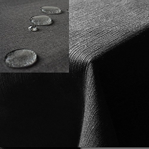 JEMIDI Mantel Mesa Rectangular 135 x 200 cm - Manteles Antimanchas Repelente al Agua - Mantel Exterior Jardin e Interior imitación de Lino - para Cocina Comedor salón terraza