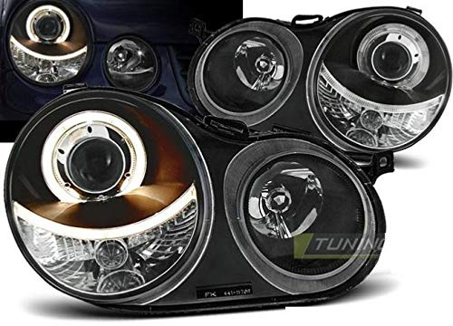 Paar Herde Scheinwerfer VW Polo 9 N 01 – 05 ANGEL EYES SCHWARZ vw59