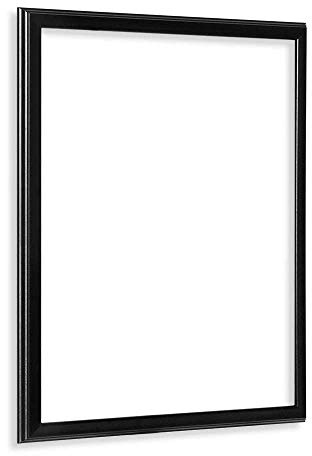 Bildershop-24 Leerrahmen (ohne Rückwand und Glas) Barockrahmen Kalypso 80 X 120 cm Schwarz (matt) Farbe und Größe wählbar