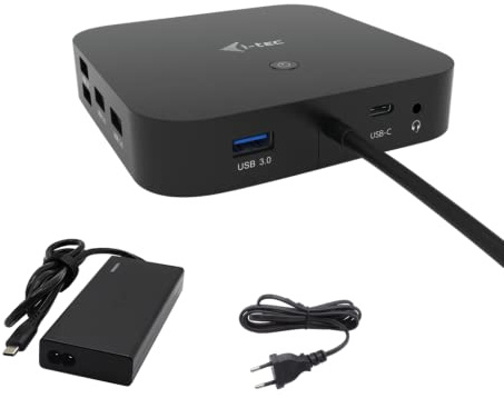 i-tec USB-C HDMI Dual DP Docking Station with Power Delivery 100w + i-tec Universal Charger 100w