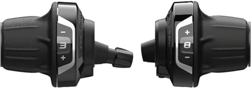 SHIMANO Tourney SL-RV400 Revoshift Twist Shifter Set - 3x8 Speed, with Optical Gear Display | Optische Ganganzeige