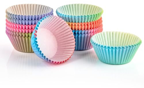 TOOINKCV 325 Piezas de Moldes para Cupcakes, Molde de Muffins de Papel, Moldes de Papel para Muffins, Forros de Moldes para Hornear para Bodas, Decoración de Fiestas de Cumpleaños