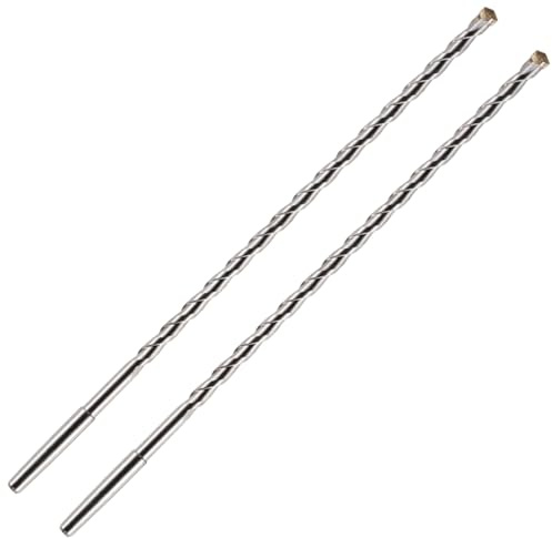 2 x 300mm Long TCT Tipped Centre Drill Bits For Diamond Core Drill Bits | K Taper Shank. For Use In Concrete Masonry Brick Block Stone Granite. Tungsten Carbide Tip
