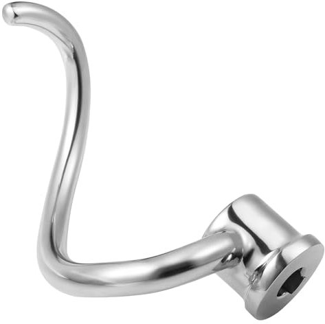 Lawenme Dough Hook 5 Liter for KitchenAid Blender, Stainless Steel Spiral Dough Hook for KitchenAid Tilt Head Mixers 4.5-5 Liter, Bread Hook Replacement