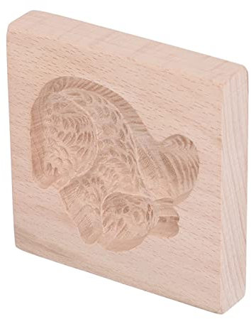 Stampo Riutilizzabile per Accessori da in Legno di Faggio Stampo Riutilizzabile per Timbri per Biscotti in Legno di Faggio, Pressa da Forno in Legno di Betulla a Forma