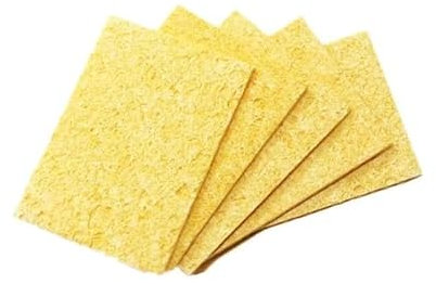 Soldering Iron Tip Cleaning Sponge Pads Yellow Honeycomb Sponges (5)
