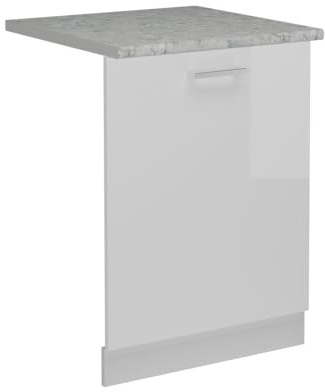 Vicco Panel Frontal R-Line, Blanco Alto Brillo, 60 cm
