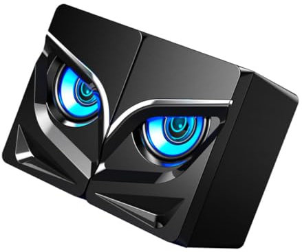 CAXUSD Haut-Parleur De Caisson De Basses Filaire pour Ordinateur De Bureau Charge USB Système Surround Boîtier De Haut-parleurs Compact pour Maison Et Bureau