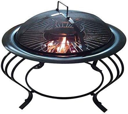 ZJFHEYUO Feuerstelle im Freien, Camping-Kohlebecken, Lagerfeuerofen, Grill für den Innenhof, eleganter Garten-Terrassenheizer, Feuerstelle, Grill