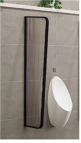 Robustes Urinal, wasserdicht, Wandmontage, Glasleitblech, komplettes Set für Badezimmer, Schulen, Einkaufszentren, Schwarz, 153 cm Raumteiler