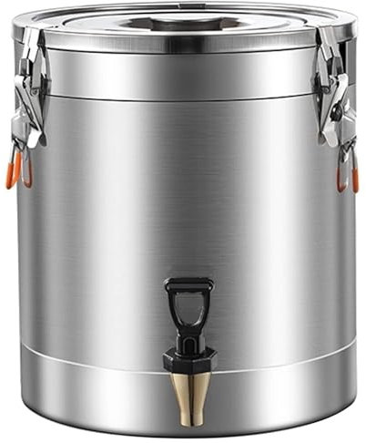 Isoliertes Fass, Eimer aus Edelstahl 304 mit Wasserhahn, Metallkanister für Lebensmittel, Behälter für Zuhause, Isolierung, Brauen, Wein, Bierherstellung, Trommel, Lagerung, Milchkanne (30 l