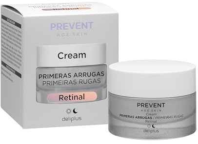Retinal-Gesichtscreme für erste Falten, Prevent Age Skin Deliplus normale und Mischhaut, 50 ml