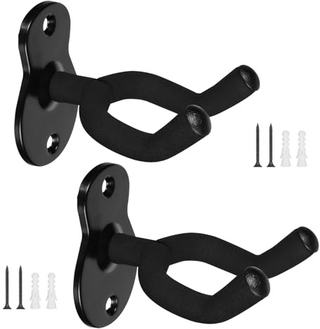 ALICEEDG 2 supports muraux pour guitare, support mural pour guitare, support mural rembourré pour guitare, support pour guitare acoustique, guitare classique, basse, guitare électrique, ukulélé