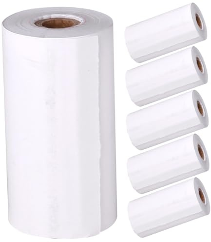 FOMIYES 6 Rolls Instant Camera Printable Thermal Label Paper Refill for Photo Printer, ’s Instant Camera Paper Rolls, Compatible Thermal Photo Printing Supplies