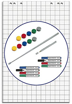 Maul Flipchart Starter-Set, Grundausstattung Präsentation Flipchart