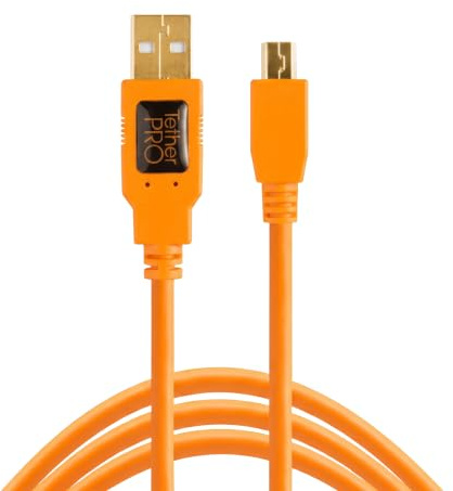 Tether Tools CU5451 câble USB 4,6 m USB 2.0 USB A Mini-USB B Orange