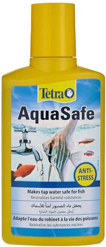 Tetra AquaSafe to Turn Tap Water into Safe and Healthy Water for Fish and Plants, 250 ml