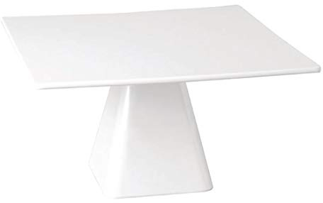 Plat a gateau carre a pied en melamine APS