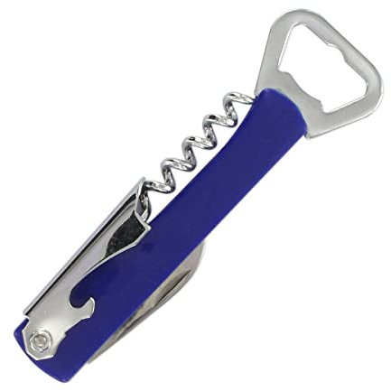 FACKELMANN Sacacorchos Camarero Multifuncional, Sacacorchos Vino, Abrebotellas, Colores surtidos , 13,5x8x1 cm, Uds 1