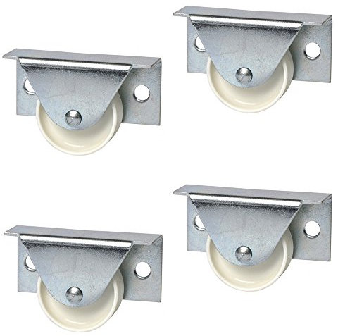 Gedotec Rotelle per il trasporto di mobili, ruote rigide per il letto, rotella da avvitare, ruote di diametro 35 mm, rotolo laterale con portata 40 kg, prodotto in Germania, 4 pezzi