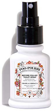 Poo-Pourri, Before You Go Toilet Spray, Paraben Free, Alcohol Free and Non Aerosol, Tropical Hibiscus Scent, 1.4oz/41ml