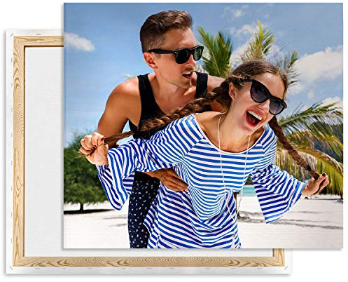 Leinwand Bild mit Foto selbst gestalten 60 x 80, eignes Foto auf Leinwand drucken Lassen, Fotogeschenk, Wandbild mit Wunschmotiv personalisiert Hochformat [128]