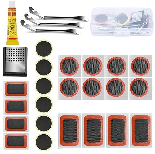 Sukudon Puncture Repair kit Bicycle Repair Kit, practical Puncture Repair Kit, Bike Tyre Repair Kit, Bicycle Repair Kit for emergencies