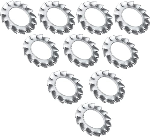 AERZETIX - C48815 - Juego de 10 Arandelas abanico con dientes externos - M8 - acero inoxidable A2 - DIN 6798