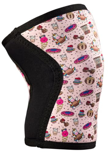TRAINLIKEFIGHT Rodilleras Rainbow Cookie Attitude (Small, soft pink)