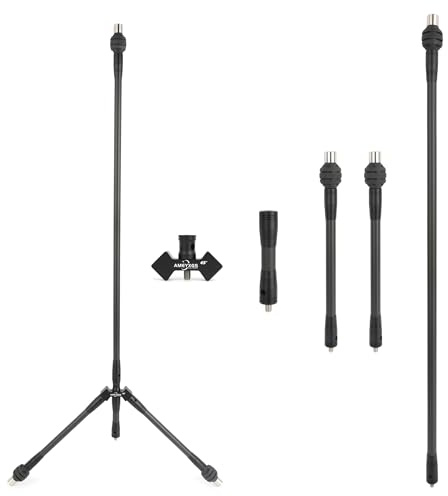 limaity Bogenschießen Stabilisator Kit Balance Rod 3K Reiner Kohlefaser Bogen Stabilisator Balance Rod Set für Compound Bogen Recurve Bogenschießen Balance (Schwarz, 30-40°)