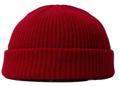 BrightGlow Wintermütze für Herren und Damen Trawler Beanie Watch Hat Roll-up Edge Skullcap Kurze Fischermütze mit Strickbündchen Beanie-Mütze Warm Skimütze Acryl-Strickmütze