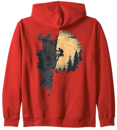 Escalade T-shirt Montagne Grimpeur Bouldern Cadeau Montagne Sweat à Capuche