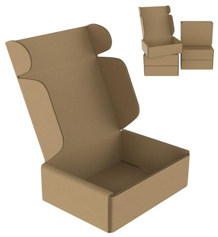 XMTECH 20 Stück Faltschachteln Versandkarton Flache Karton Box 15 x 10 x 4cm, Verpackungskartons Ideal für den Versand von kleinen Waren