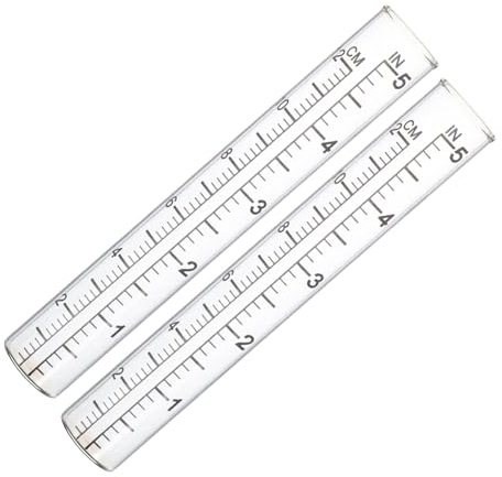 Happyyami 2pcs Garden Rain Gauge Replacement Tube Precise Rainfall Measurement Tool Water Measuring